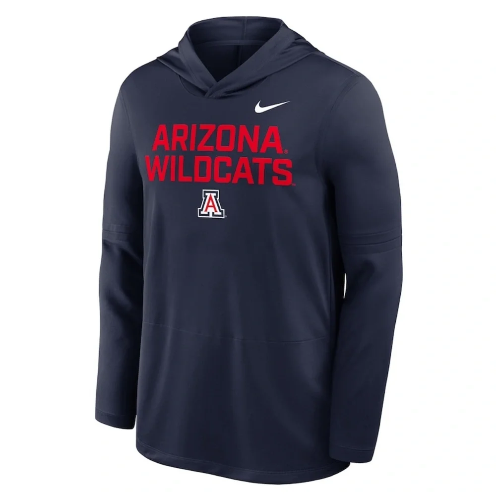 NWT Arizona Wildcats Nike 2025 Sideline Dri-FIT Long Sleeve Navy